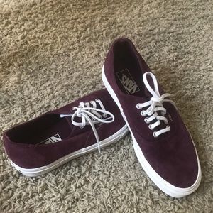 Maroon Suede Vans